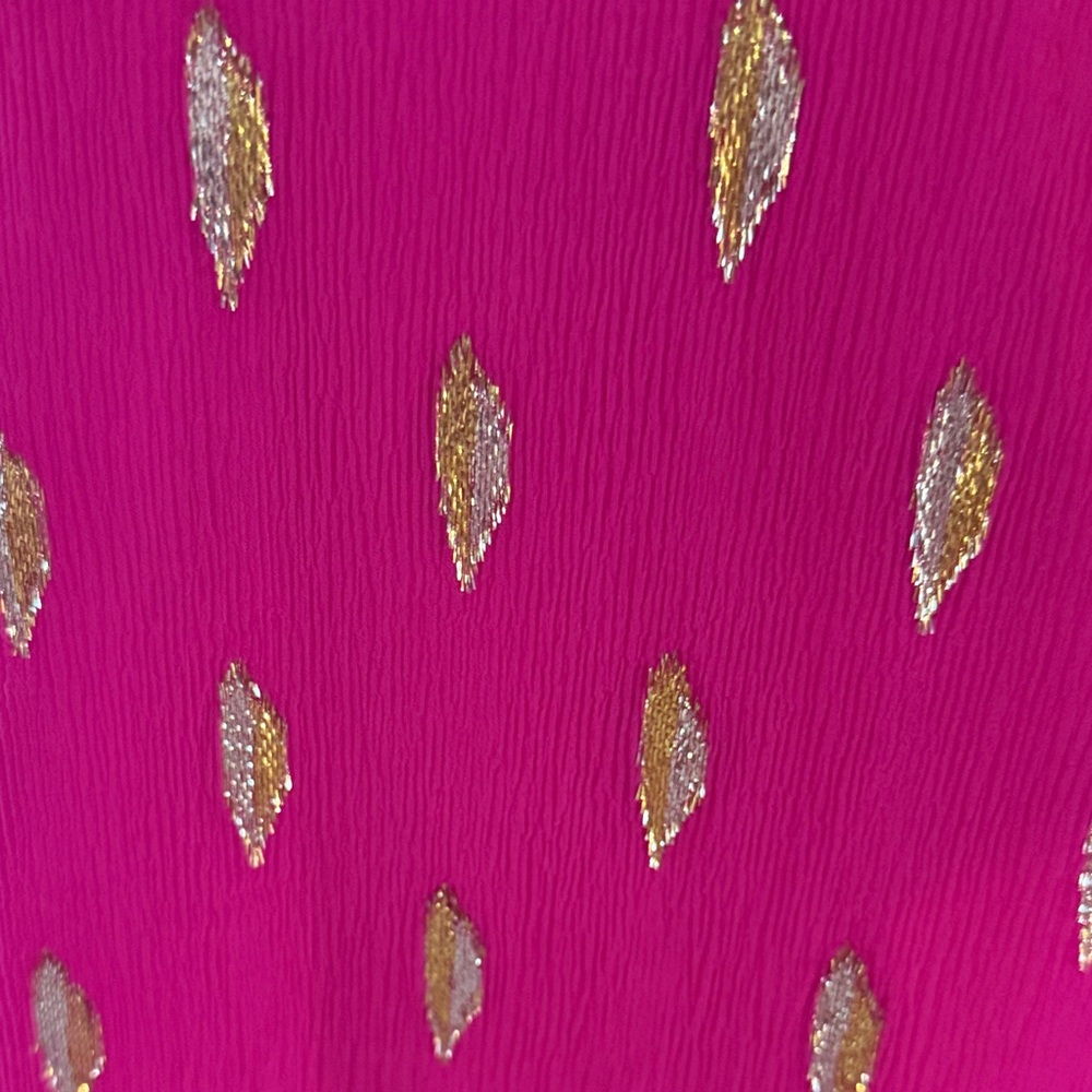 Lilly Pulitzer Pink Dress with Gold Accents - Picture 3 of 10
